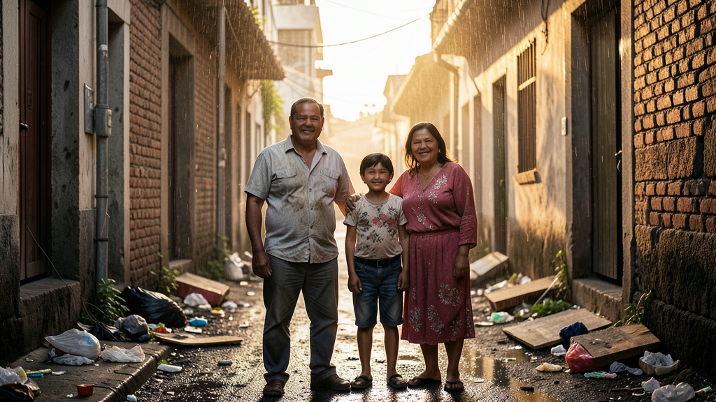 Madre con discapacidad y sus hijos viven en precariedad en Sector Los