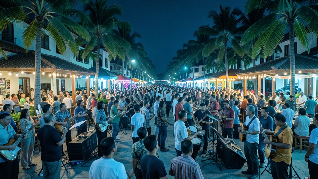 Noche Marcelinense celebró 32 años de cantonización con artistas locales en Coronel Marcelino Maridueña