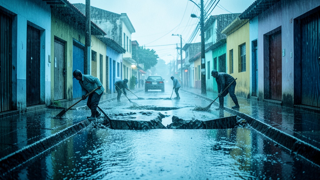 Municipalidad de Naranjito limpia alcantarillado en Cdla. Xavier Marcos por lluvias