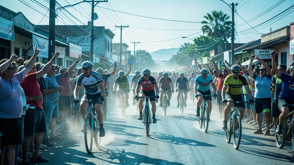 Ciclistas guayaquileños coronan Yagüi Urco y descienden a Bucay tras ruta Chimbo