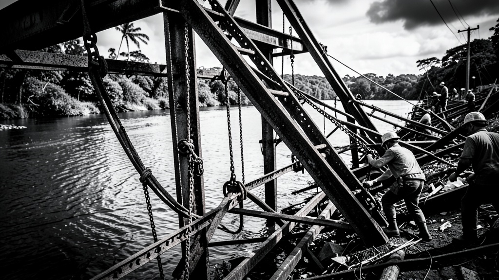 Colapso del puente Colón-Quimis deja tres heridos y corta la vía Manabí-Guayas