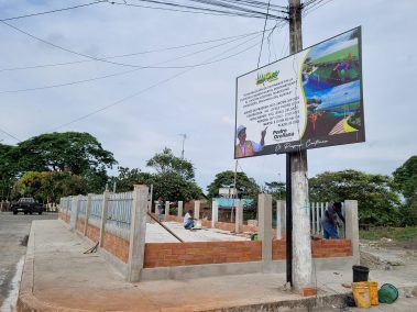 Avanza obra recreativa en Barrio Nuevo, Coronel Marcelino Maridueña