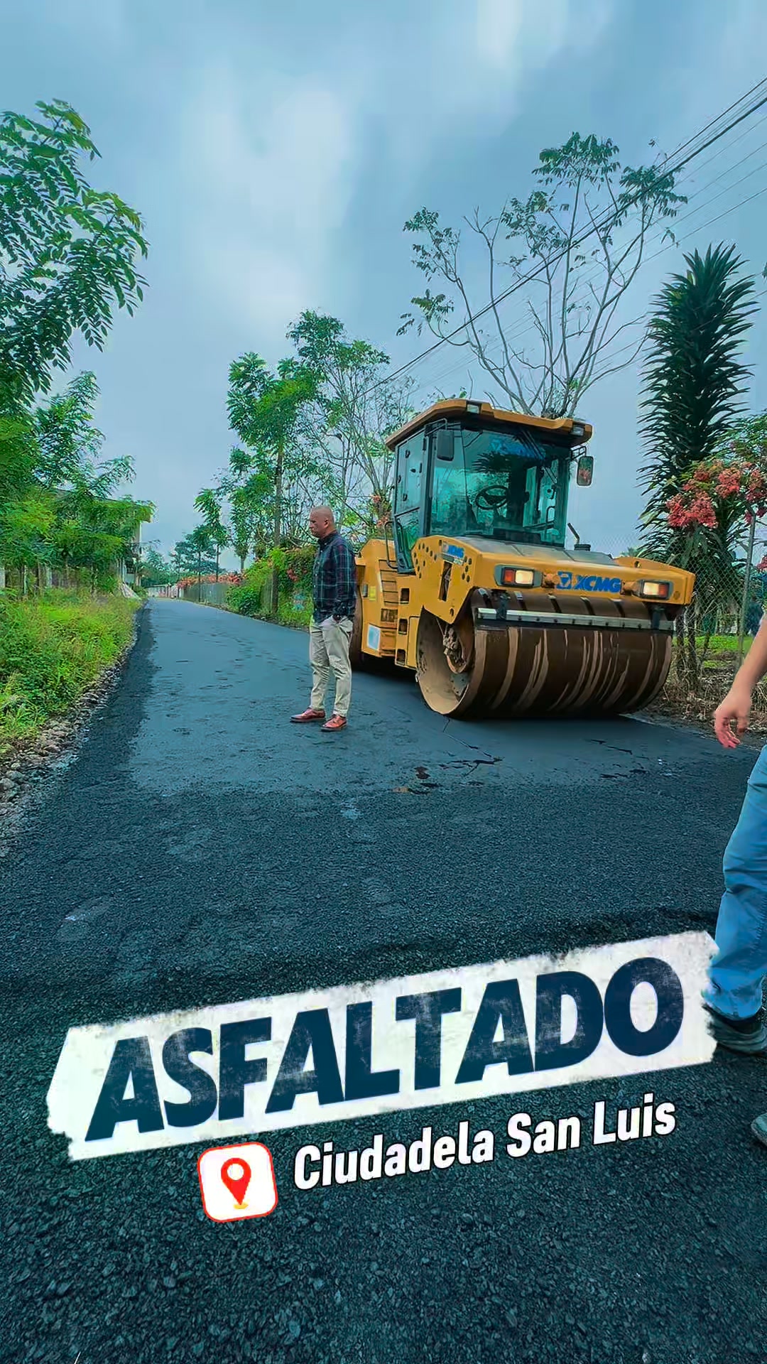 Asfaltado avanza en ciudadelas San Luis y Bellavista de Bucay