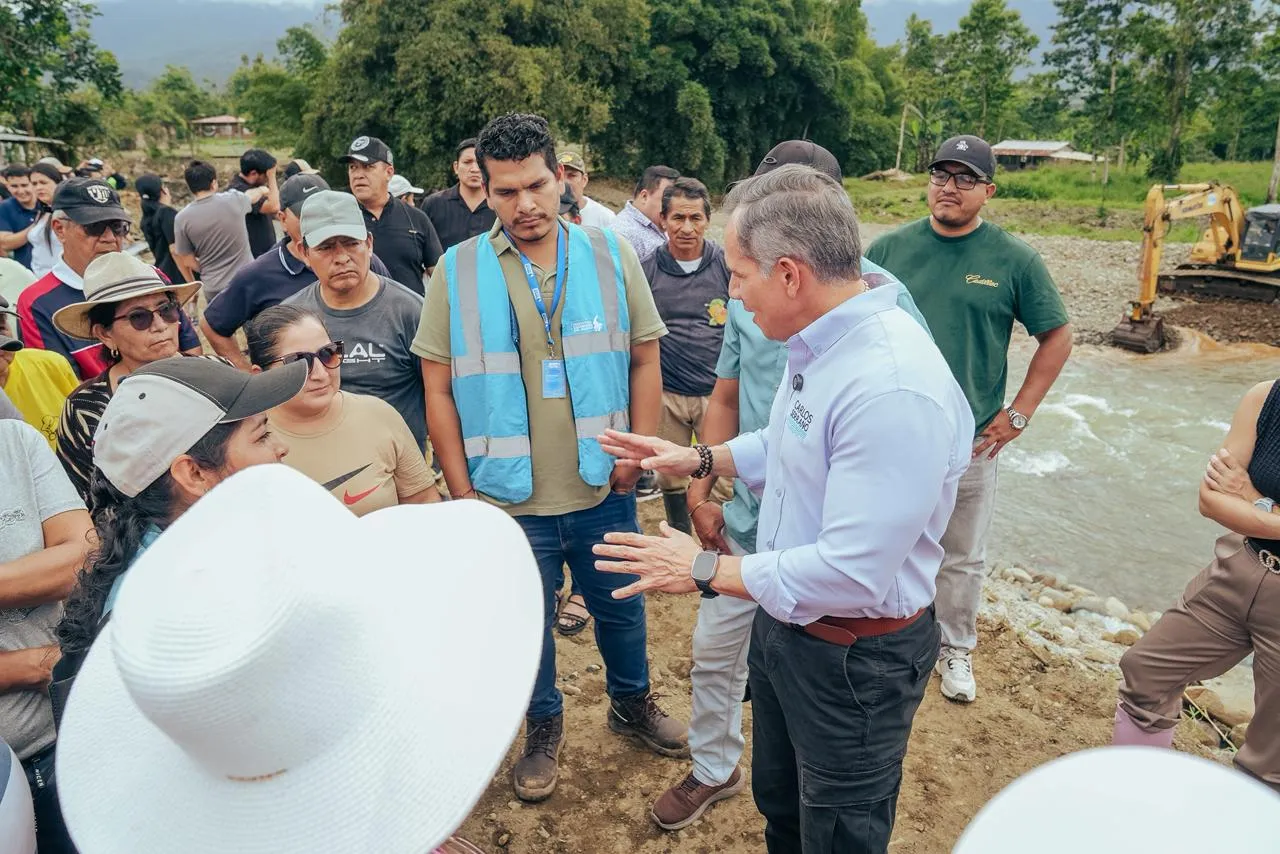 Prefectura del Guayas avanza en protección del río San Antonio en Bucay