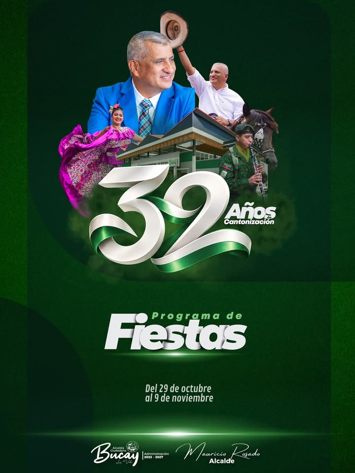 Bucay abre sus fiestas cantonales del 29 de octubre al 9 de noviembre con programa oficial