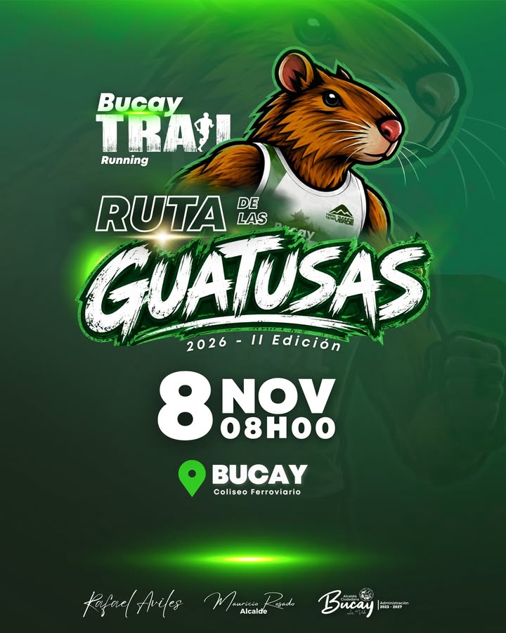 Bucay Trail 2026: La Ruta de las Guatusas regresa el 8 de noviembre con más aventura