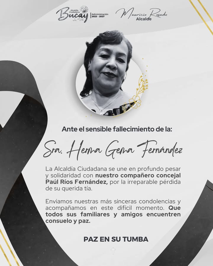 La Alcaldía de Bucay expresa su pesar por la muerte del alcalde