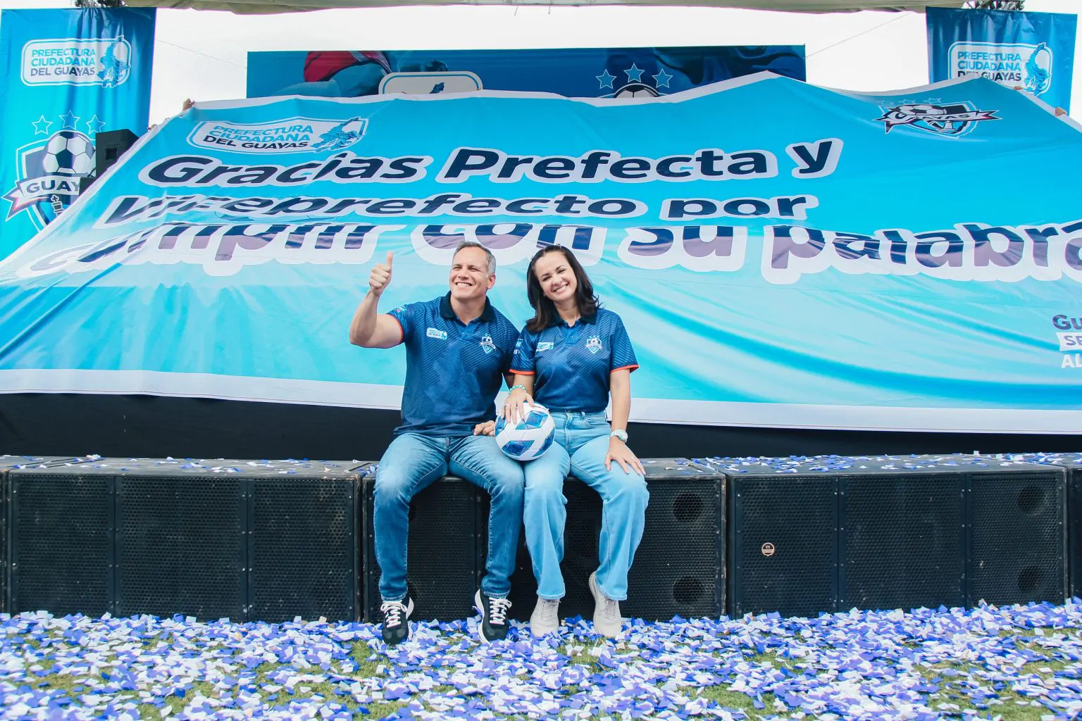 Prefectura del Guayas presenta balance de seis meses con obras viales y plan contra El Niño